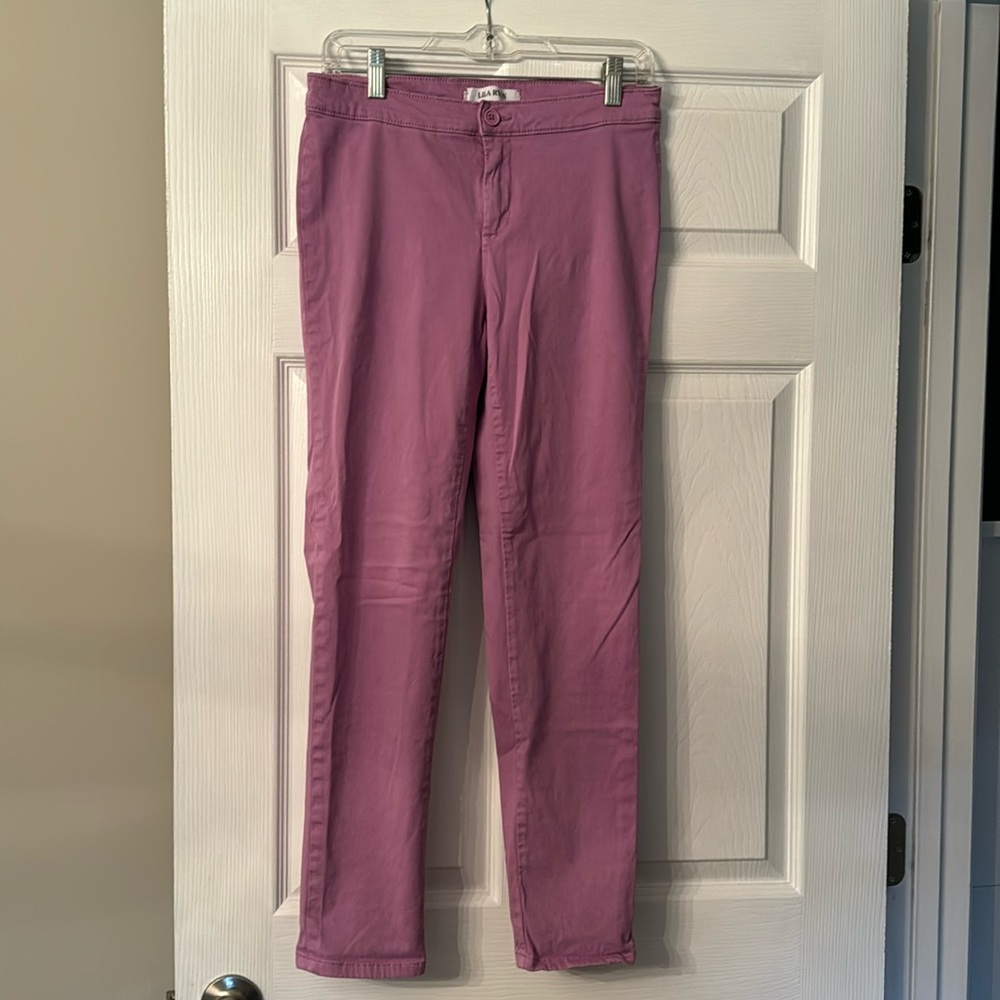 Lila Ryan Zuri Skinny Pant in Violet. Size 6.